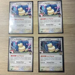 Hop’s Snorlax 117/159 Cosmo Holo & 3 Non-Holo Prize Pack Series 8 Stamped - NM - Image 1