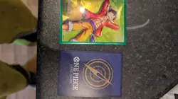 Bandai One Piece CCG Monkey D. Luffy ST21-014. + Sleeve To Match - Image 2