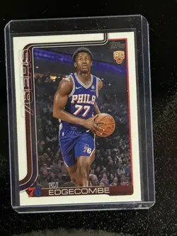 2025-26 Topps Bowman Chrome VJ Edgecombe #BCV-3 RC Rookie Lot 6 #GL-3 - Image 3