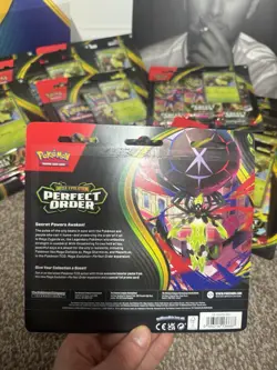 Pokemon TCG Perfect Order Triple Blister Full Display Box Sealed Promo + 3 Packs - Image 4