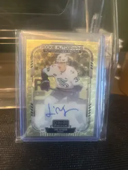 2025-26 OPC PLATINUM JANI NYMAN ROOKIE Autographs R-JN Golden Treasures 1 Of 1 - Image 1