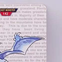 Aerodactyl 142Pocket Monsters Japanese Green Version Carddass Bandai Japan 1996 - Image 3