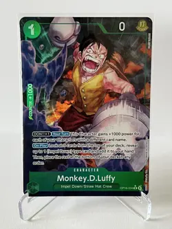 Monkey.D.Luffy Alt Art OP16-034 R, The Time of Battle, One Piece Card Game, Foil - Image 1