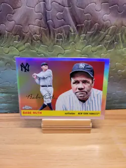 2025 Topps Chrome Platinum Anniversary Babe Ruth #418 Refractor - Image 1