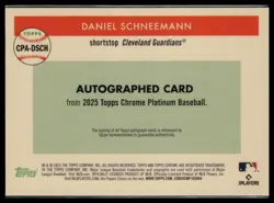 2025 Topps Chrome Platinum #CPA-DSCH Daniel Schneemann RC Auto (i22201) - Image 2