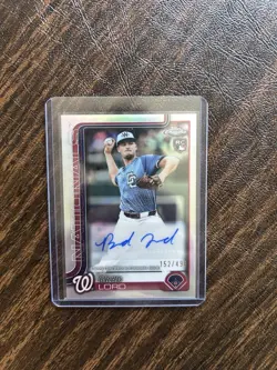 2025 Topps Chrome Update Series - Autographs Brad Lord Refractor /499 (AU, RC) - Image 1