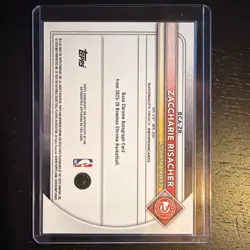 Topps Bowman 2025-26 Zaccharie Risacher Hawks Chrome Autographs Auto RC #BCA-ZR - Image 2