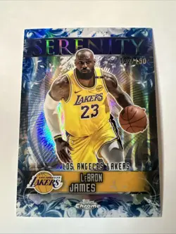 Lebron James 2025-26 Topps Chrome Serenity Blue Refractor /150 #SY-2 - Image 1