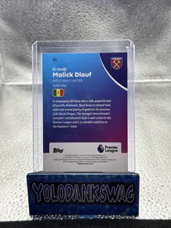 2025-26 Topps Chrome Premier League - El Hadji Malick Diouf #181 Blue Wave... - Image 2