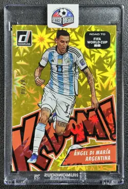 ANGEL DI MARIA 2025-26 PANINI DONRUSS ROAD TO WORLD CUP 26' #17 GOLD KABOOM 2/10 - Image 1