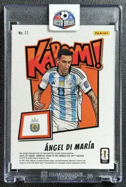 ANGEL DI MARIA 2025-26 PANINI DONRUSS ROAD TO WORLD CUP 26' #17 GOLD KABOOM 2/10 - Image 2