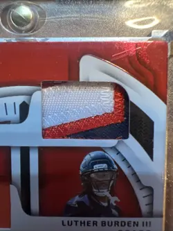 Odunze- Burden- Moore- Stitches in Time Red /25- 2025 Panini Certified NFL- Bear - Image 3