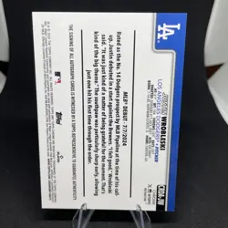 2025 Topps Chrome Rookie On Card Auto Refractor JUSTIN WROBLESKI RC /499 DODGERS - Image 2