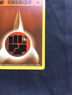 Pokemon Cards: Base Set 1st Edition Common: Fighting Energy 97/102 - Image 4