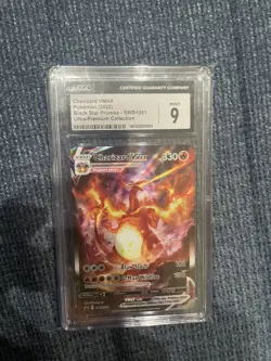 CGC 9 MINT Charizard VMAX SWSH261 FULL ART HOLO PROMO Pokemon Card - Image 1