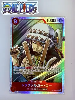 One Piece Card Game🏴‍☠COLOR: RED OP14-009 Trafalgar Law SR FOIL NM TCG JPN - Image 1