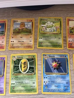 *No Dupes* Lot Of 20 Base Set Pokemon Cards Vintage WOTC Non-Holo Commons/Bulk - Image 3