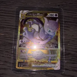 Pokemon : SWSH POKEMON GO MEWTWO VSTAR 086/078 GOLD SECRET RARE - Image 1