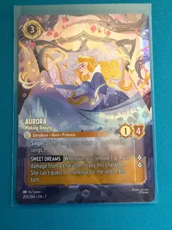 Aurora Waking Beauty 205/204 Enchanted Archazia's Island LP Disney Lorcana - Image 1