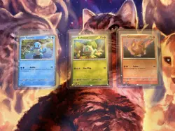 Pokemon 151 Cosmo Holo Promo Bulbasaur Charmander Squirtle SVP 046 047 048 NM/LP - Image 1