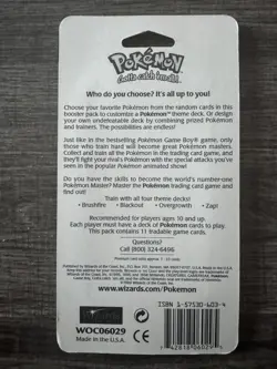 Pokemon Base Set Sealed Blister Pack 11 Cards Blastoise - Image 2