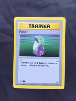 Pokemon Cards: Base Set 1st Edition Common: Potion 94/102 - Image 1