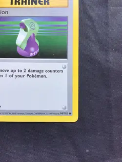 Pokemon Cards: Base Set 1st Edition Common: Potion 94/102 - Image 4