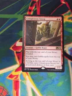 MTG Conspicuous Snoop Core Set 2021 Rare Card. - Image 1