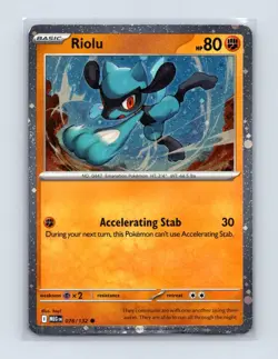 Riolu (Cosmos Holo) 076/132 Holo Miscellaneous Cards & Products Pokemon LP - Image 1