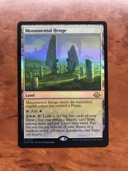 Monumental Henge Foil MTG Magic the Gathering Card NM Mint Modern Horizons MH3 - Image 1