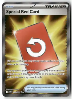 SPECIAL RED CARD 113/086 ULTRA RARE CHAOS RISING POKEMON HOLO NEAR MINT - Image 1