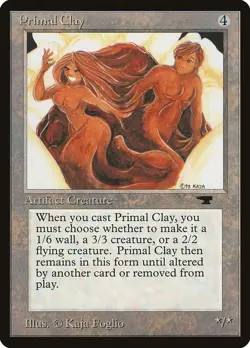 MTG Primal Clay HP Antiquities ATQ English Magic Gathering card old school - Image 1