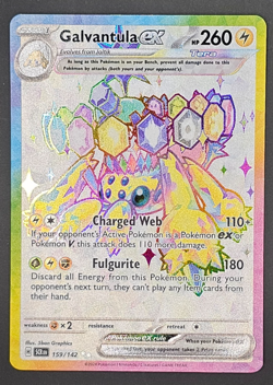 Galvantula ex 159/142 Stellar Crown Full Art Holo SV07 Pokemon Card NM - Image 1