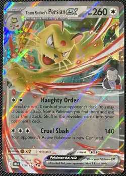 Team Rocket's Persian ex 150/182 Sv10: Destined Rivals Holo - Pokemon Card - Image 1