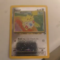 Togepi 4/18 Pokemon TCG Southern Islands Reverse Holo Foil Promo Card Played MP- - Image 1