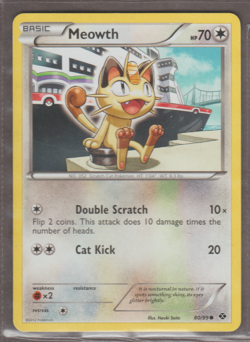 Meowth 80/99 Next Destinies Regular Common Pokemon TCG Card - Image 1