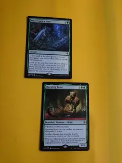 Questing Beast & Once aUpon a Time. ELD Beast & Instant MTG 2 rare Card. - Image 1