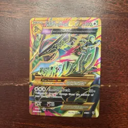 Mega M Rayquaza EX Shiny Full Art Holo Card 98/98 XY-Ancient Origins Pokemon - Image 1