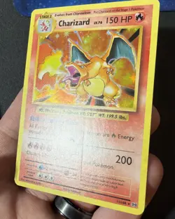 Charizard 11/108 Rare Evolutions Pokemon Lightly Played (1 Print Line on Card) - Image 3