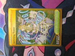 Jamming Tower Gold Pokemon Card Destined Rivals Set Hyper Rare 243/182 Mint - Image 2