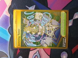 Jamming Tower Gold Pokemon Card Destined Rivals Set Hyper Rare 243/182 Mint - Image 3