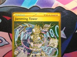 Jamming Tower Gold Pokemon Card Destined Rivals Set Hyper Rare 243/182 Mint - Image 4