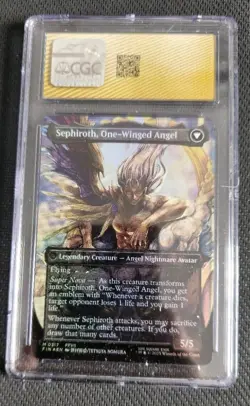 Sephiroth, Fabled Soldier 0317 Foil Card, Final Fantasy MTG CGC PRISTINE 10 - Image 4