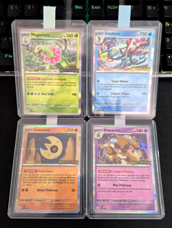 Pokemon Mega Evolution Prerelease Staff Promo all 4 stamped cards - Portuguese - Image 1