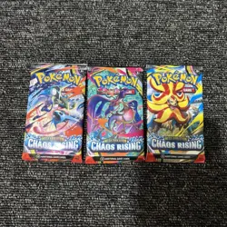 Pokemon TCG Chaos Rising Sealed Booster Packs 3x (10 Cards Each) English - Image 1