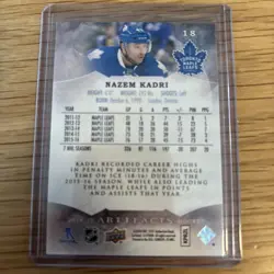 2016-17 Upper Deck Artifacts Ruby /299 Nazem Kadri #18 - Image 2