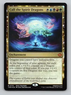Call the Spirit Dragons M Foil Tarkir: Dragonstorm 174 NM - Image 1