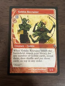 MTG 1x Future Sight Goblin Recruiter # 193 Mystery Booster 2 - Image 1