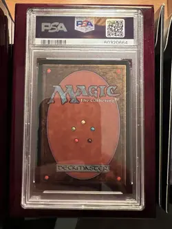 1993 Magic the Gathering Unlimited Shivan Dragon PSA 5 - Image 2