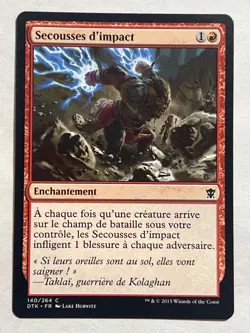 MTG - Impact Tremors (French) - Dragons of Tarkir - NM - Magic the Gathering - Image 1